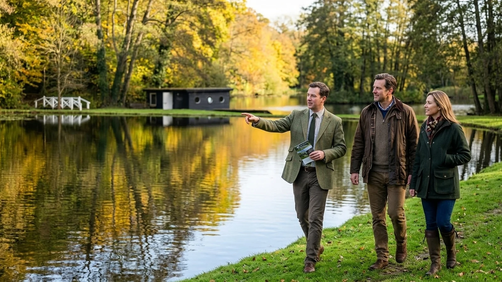 fly fishing viewing appointment at private South East lake